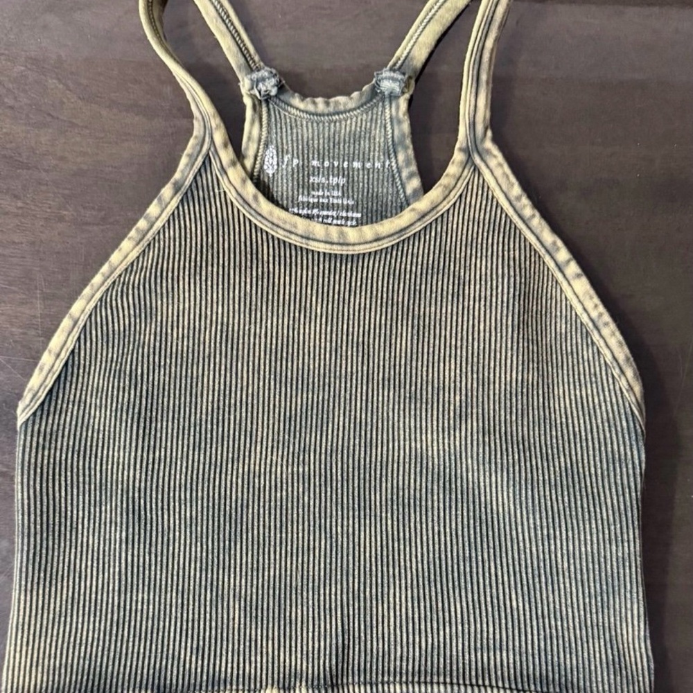 FP Movement by Free People Ribbed Tank Top - Olive